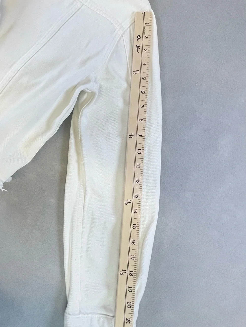 Velvet Heart White Denim Jacket - Picture 10 of 10